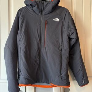 The North Face Men's Gray Ventrix Jacket with Orange Accents